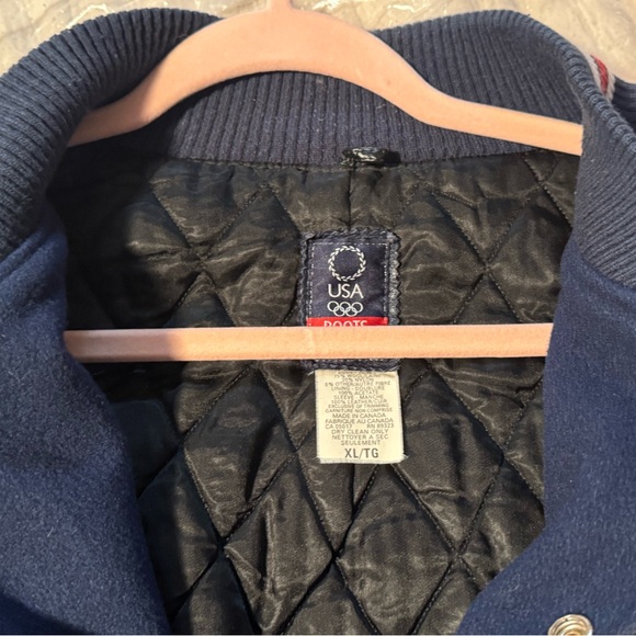 Roots 2004 Olympics Blue and Black Bomber Jacket - Picture 12 of 16
